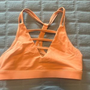 Zyia Peach Grid Bra Size Small